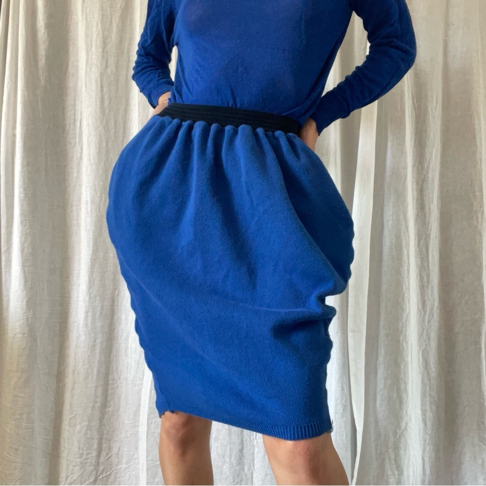 Joseph Blue Knit Skirt